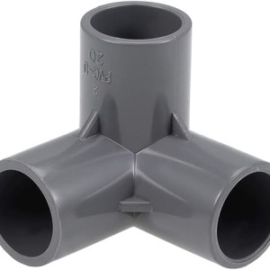TOP-VIGOR 10Pcs 20mm 3 Way Elbow PVC Pipe Fitting